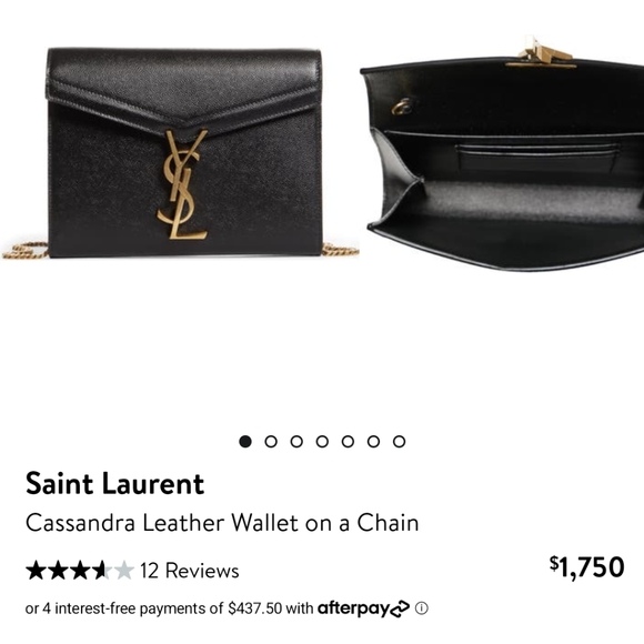 YSL Cassandra Wallet on Chain - Picture 2 of 9